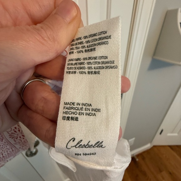 Cleobella Jaya Mini Dress Boho Paisley Preppy Peasant Dress Size Small - Picture 6 of 11